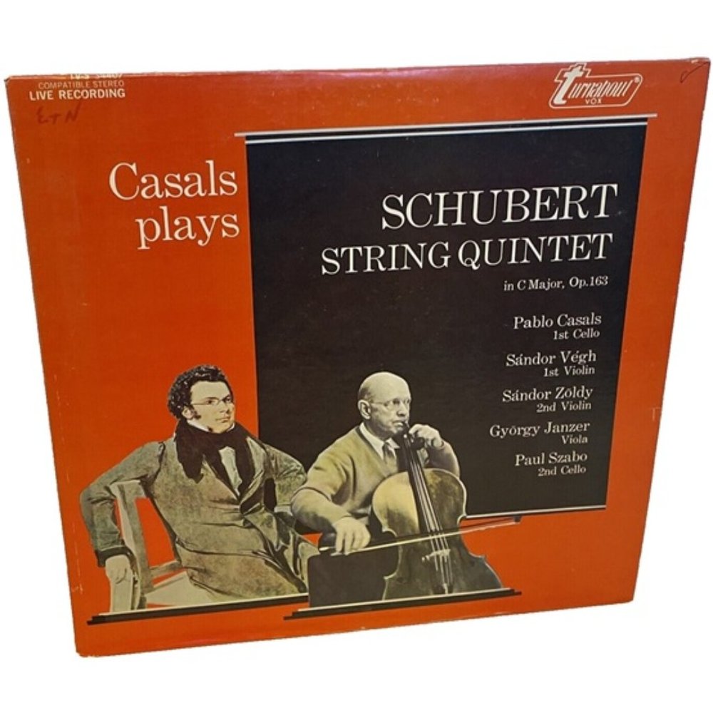 String Quintet In C Major, Op. 163 (Vinyl, 1971) Turnabout TV-S 34407 LP Record